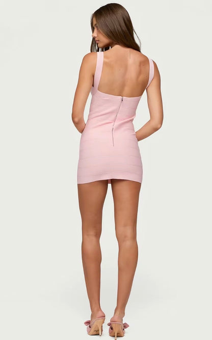 Kristina Knit Bandage Mini Dress